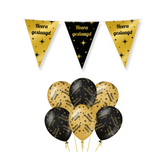 Geslaagd Versiering Pakket Zwart Goud